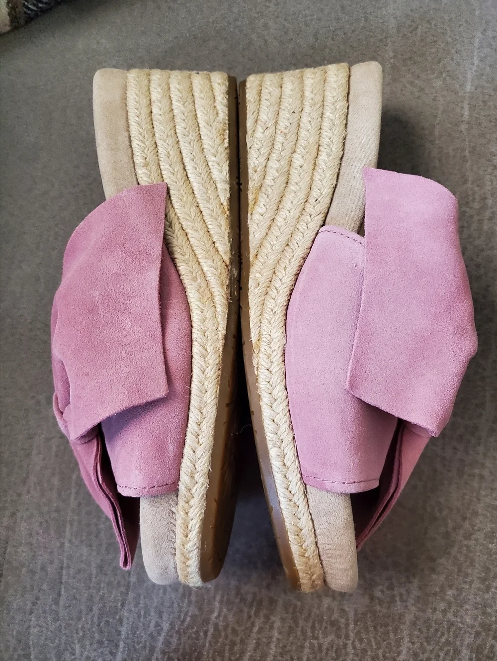 UGG JAYCEE ARROYO WEDGE ESPADRILLES SLIP ON SHOES sz US 8 In Pink Dawn